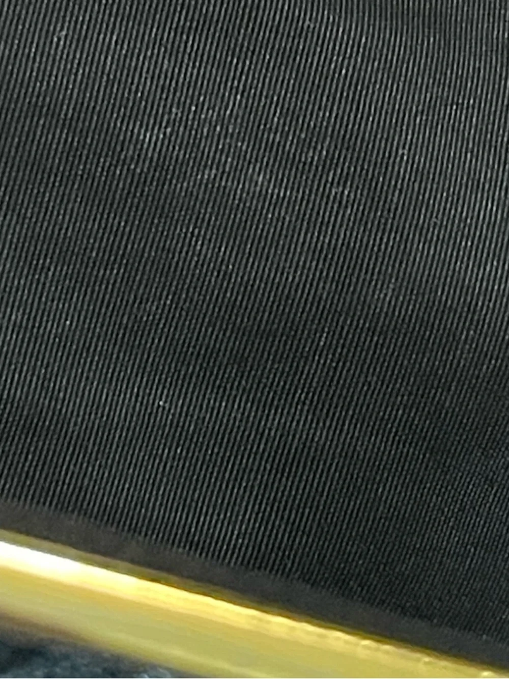 Vintage Etra Genuine leather black clutch hand bag purse gold with filigree